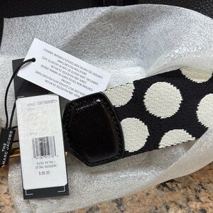 Marc Jacobs Black and White Polka Dot Belt